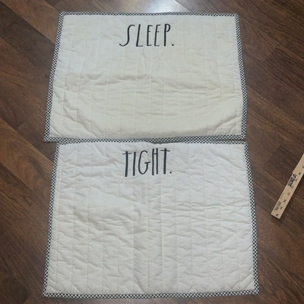 Rae Dunn Sleep Tight pillow shams -